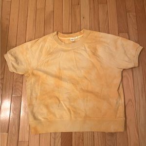 Yellow Tie Dye Sweatshirt Tee